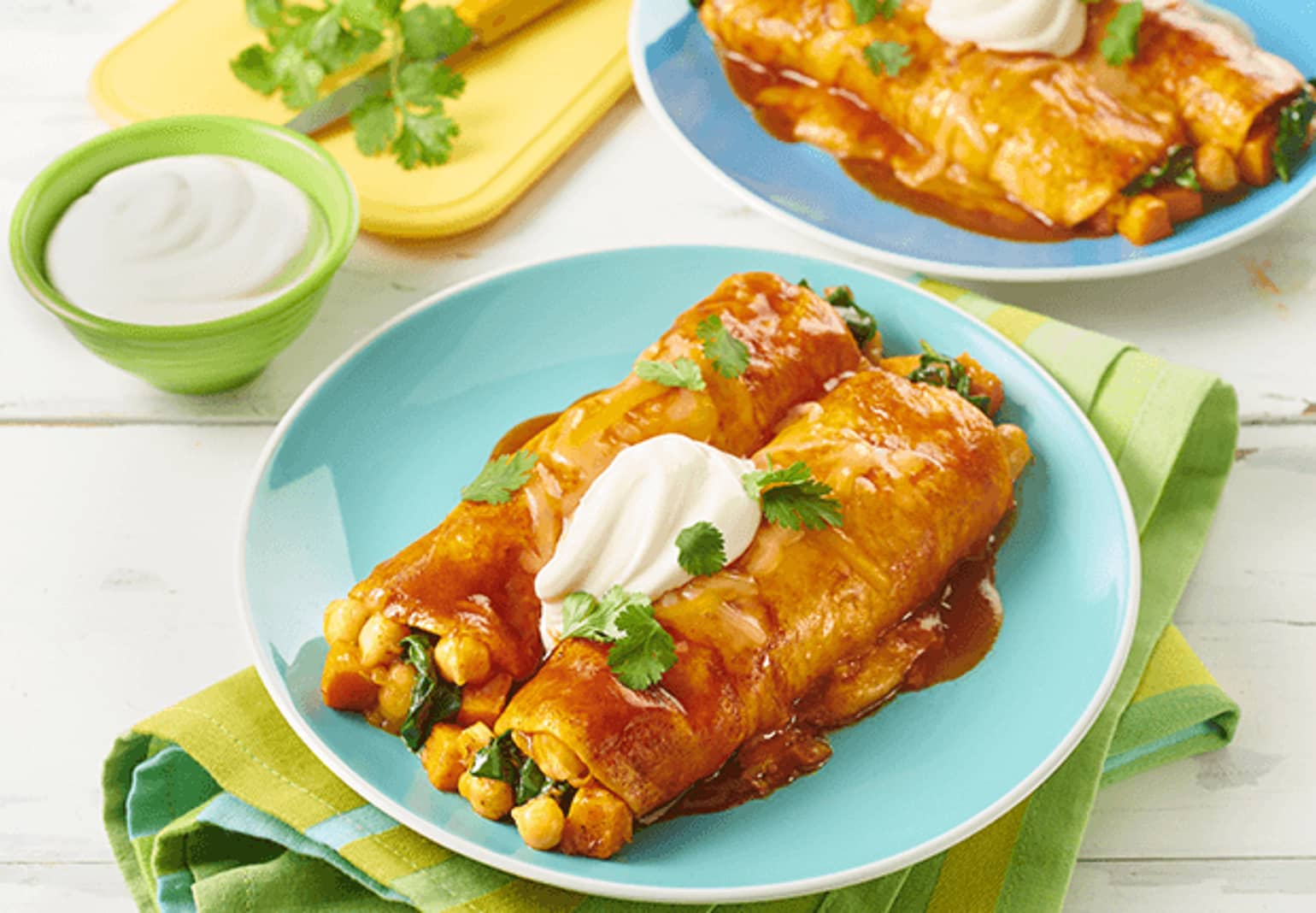 Easy Sweet Potato Enchiladas